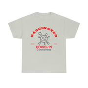 Vaccinated Covid-19 2020-2023 unisex Heavy Cotton Tee