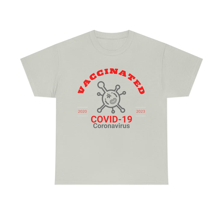 Vaccinated Covid-19 2020-2023 unisex Heavy Cotton Tee