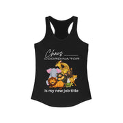 Chaos Coordinator with animals women's Ideal Racerback Tank