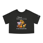 Chaos Coordinator with animals Champion Women's Heritage Cropped T-Shirt