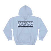 Karma what goes around comes around unisex Heavy Blend™ Hooded Sweatshirt