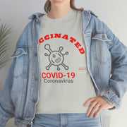 Vaccinated Covid-19 2020-2023 unisex Heavy Cotton Tee