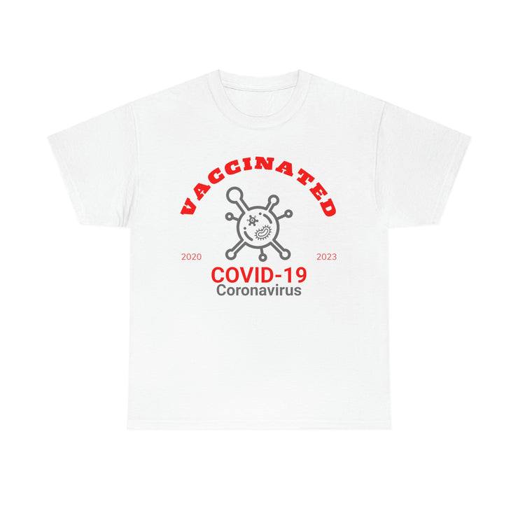 Vaccinated Covid-19 2020-2023 unisex Heavy Cotton Tee