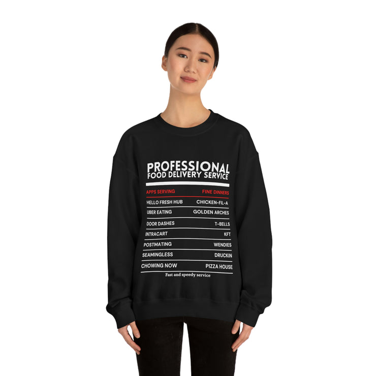 Professional Food Delivery Service Sweatshirt
