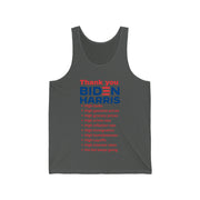 Thank you Biden Harris unisex Jersey Tank