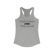 Dreamers are welcome women's Ideal Racerback Tank