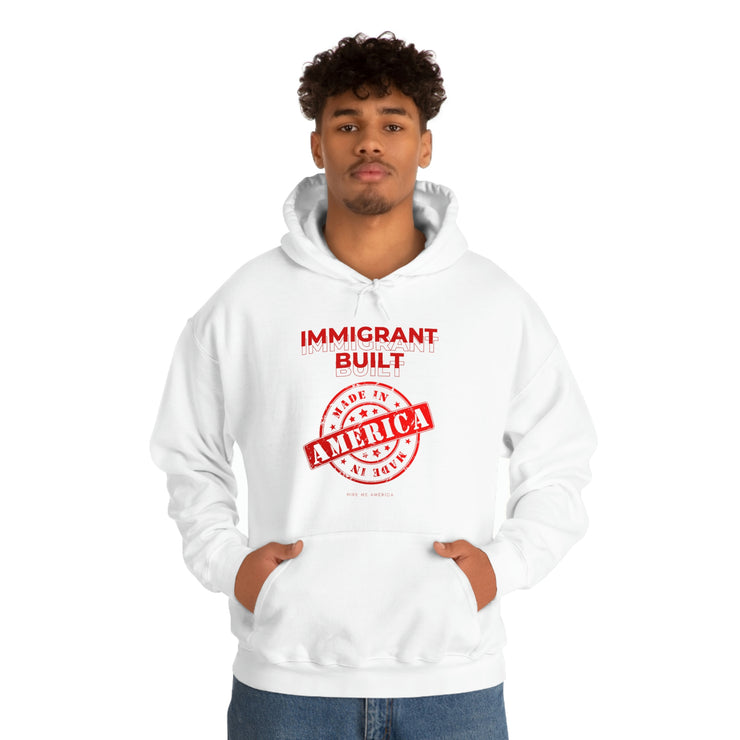 Immigrant Built Made in America unisex Heavy Blend™ Hooded Sweatshirt