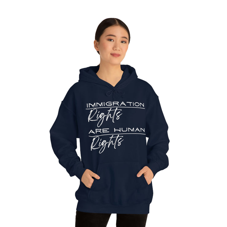 Immigration rights are human rights unisex Heavy Blend™ Hooded Sweatshirt