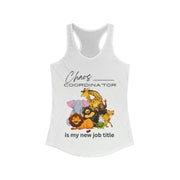 Chaos Coordinator with animals women's Ideal Racerback Tank