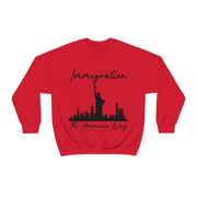 Immigration The American way unisex Heavy Blend™ Crewneck Sweatshirt