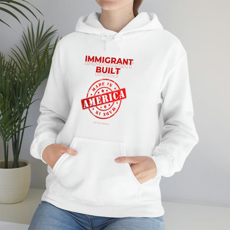 Immigrant Built Made in America unisex Heavy Blend™ Hooded Sweatshirt