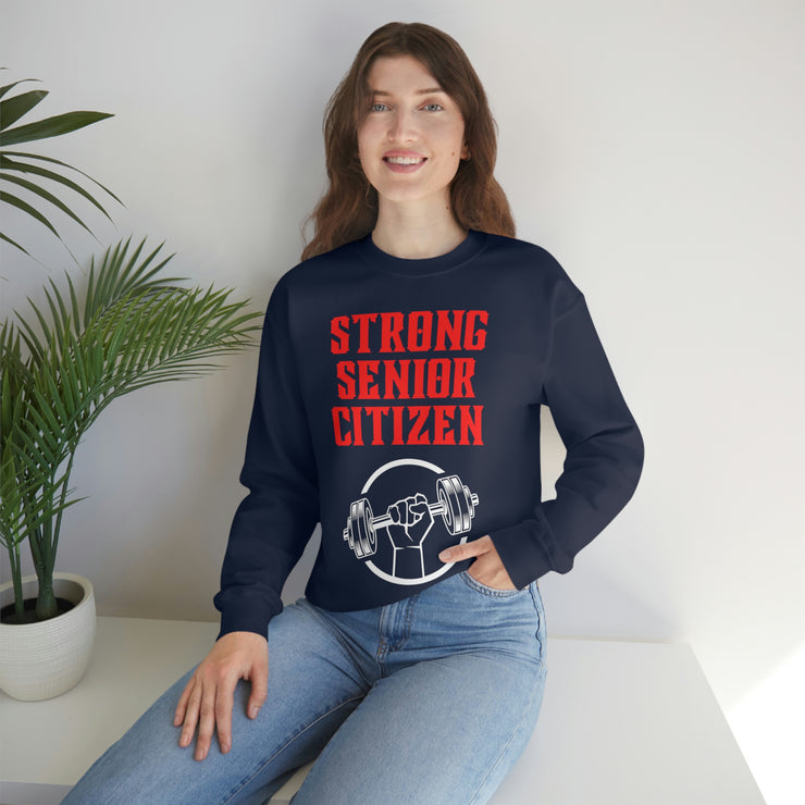 Strong Senior Citizen Unisex Heavy Blend™ Crewneck Sweatshirt