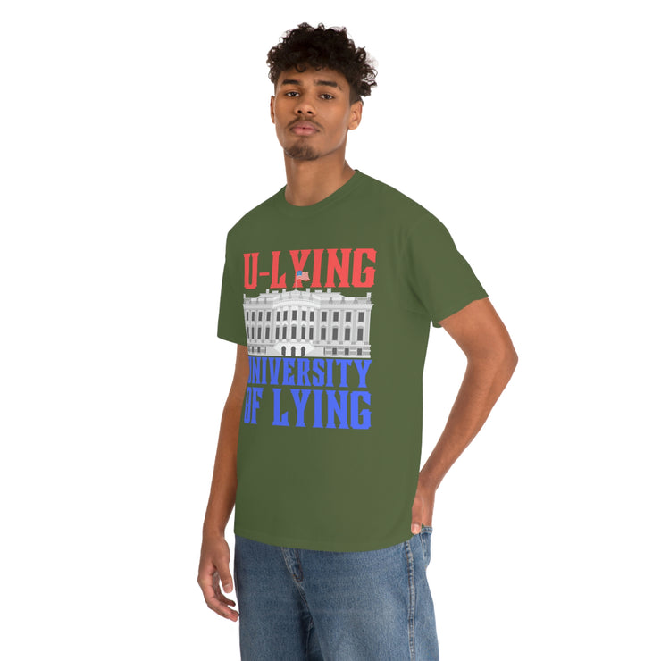 University of Lying Unisex Heavy Cotton Tee