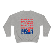 Democrats don't make the same mistake Biden Harris unisex Heavy Blend™ Crewneck Sweatshirt