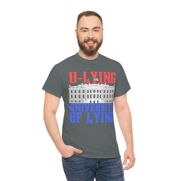 University of Lying Unisex Heavy Cotton Tee