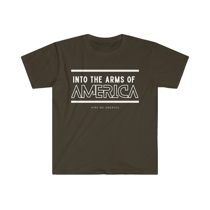 Into the arms of America unisex Softstyle T-Shirt