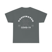 Vaccinated Covid-19 2020-2023 unisex Heavy Cotton Tee