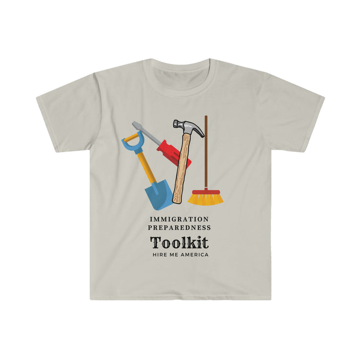 Immigration preparedness tool kit unisex Softstyle T-Shirt