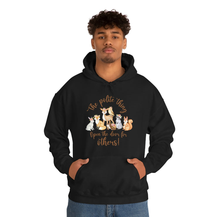 The polite thing Unisex Heavy Blend™ Hooded Sweatshirt