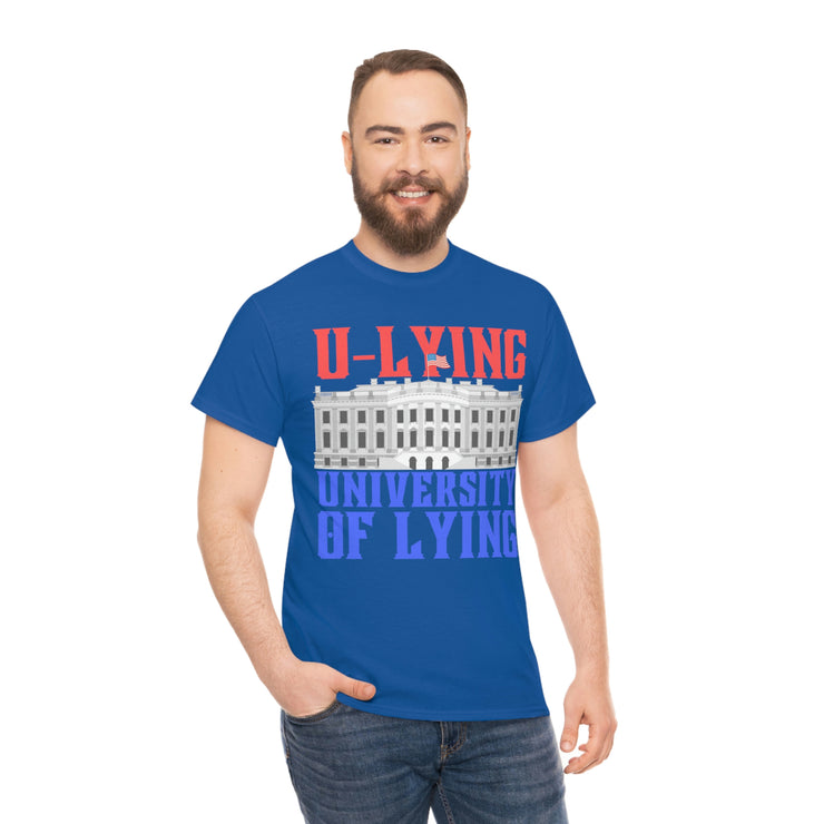 University of Lying Unisex Heavy Cotton Tee