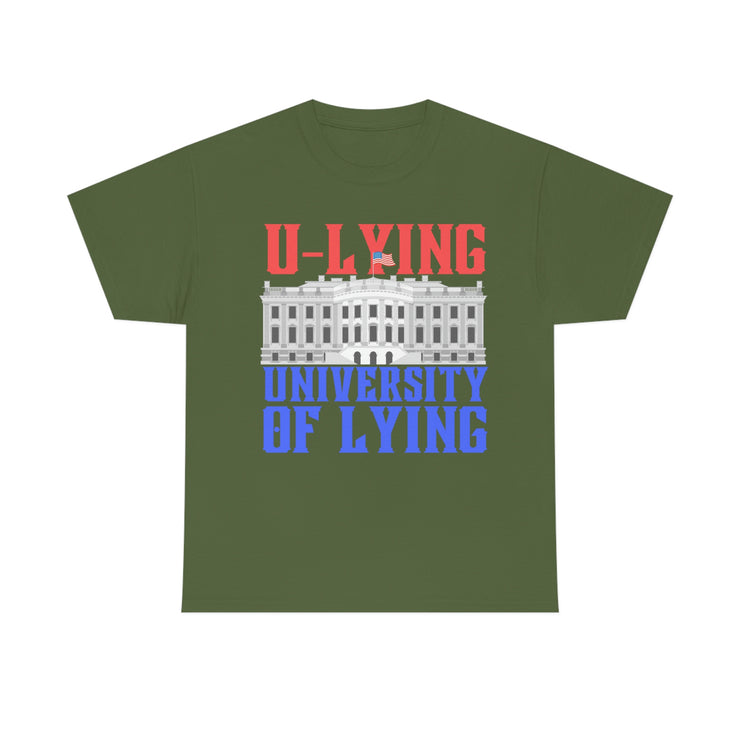 University of Lying Unisex Heavy Cotton Tee