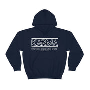 Karma what goes around comes around unisex Heavy Blend™ Hooded Sweatshirt