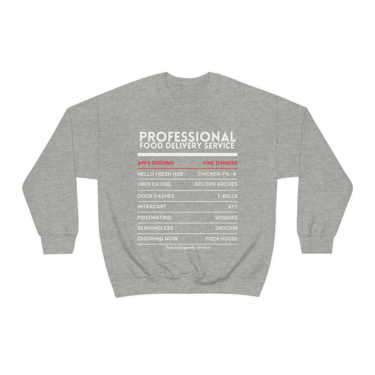 Professional Food Delivery Service Sweatshirt