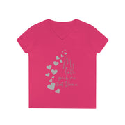 My love pinch me that I love u Ladies' V-Neck T-Shirt