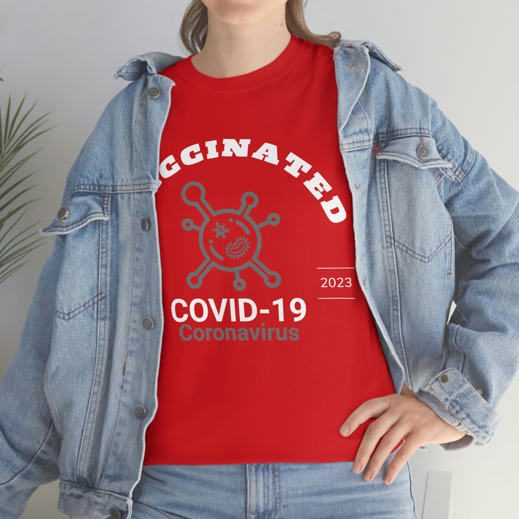 Vaccinated Covid-19 2020-2023 unisex Heavy Cotton Tee