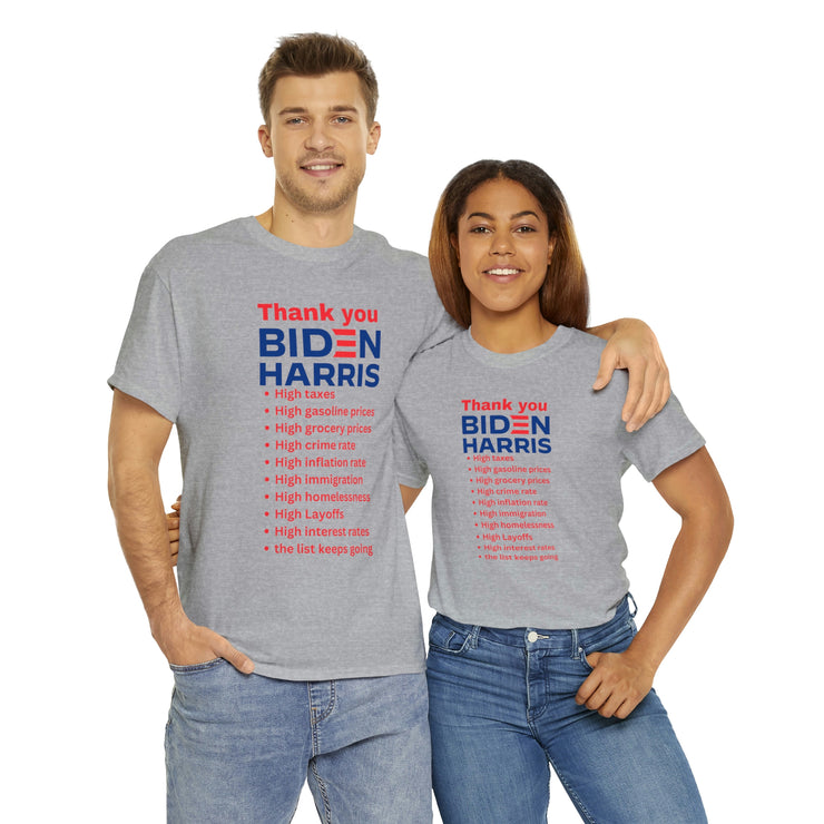 Thank you Biden Harris unisex Heavy Cotton Tee