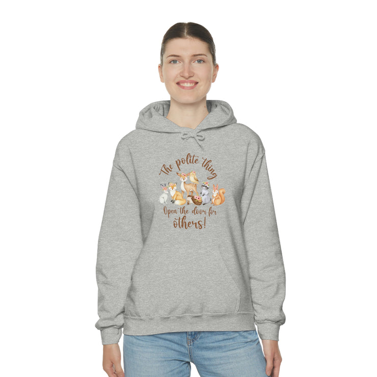 The polite thing Unisex Heavy Blend™ Hooded Sweatshirt