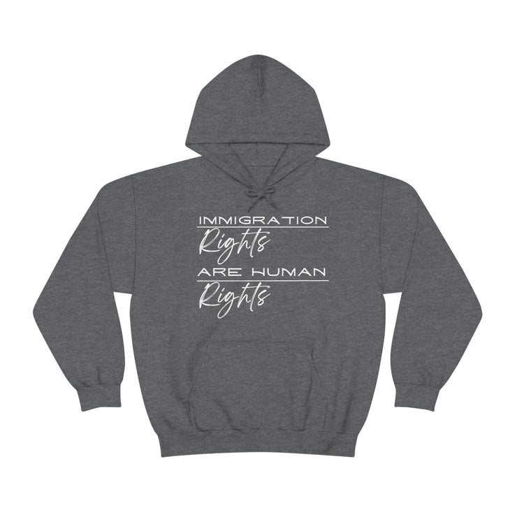 Immigration rights are human rights unisex Heavy Blend™ Hooded Sweatshirt