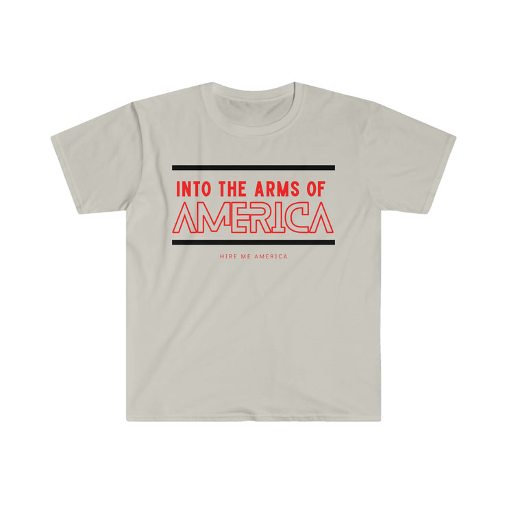 Into the arms of America unisex Softstyle T-Shirt