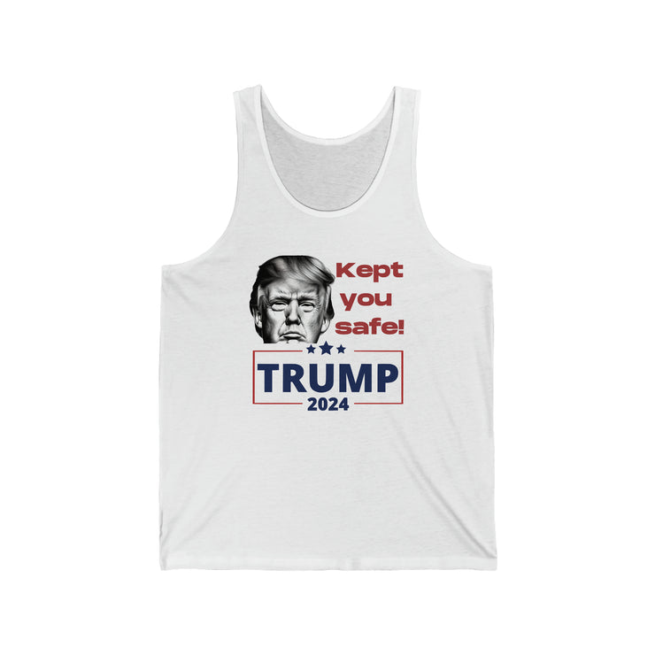 Kept you safe Trump 2024 unisex Jersey Tank