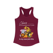 Chaos Coordinator with animals women's Ideal Racerback Tank