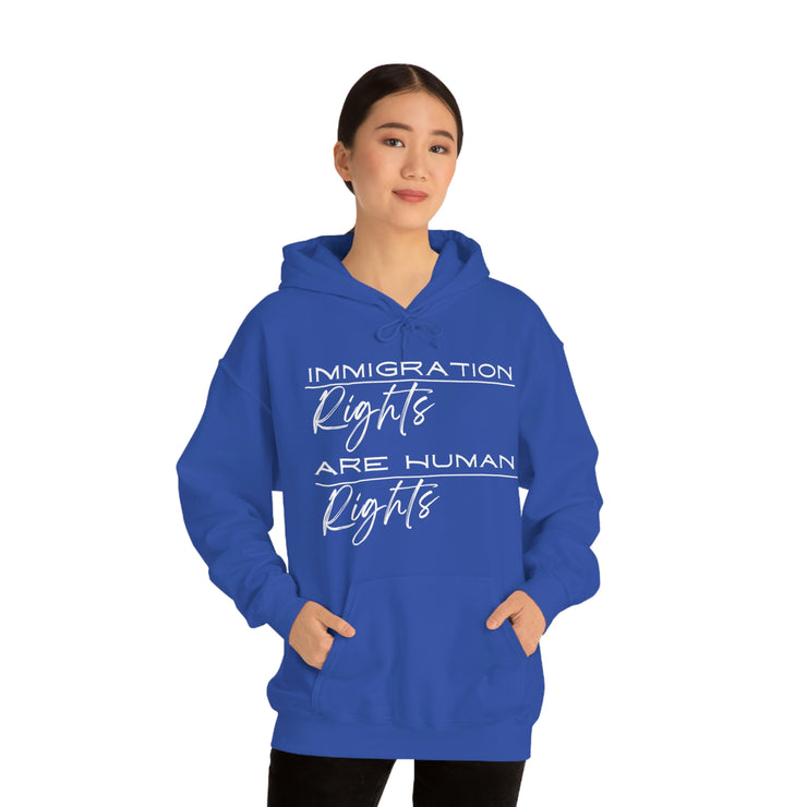 Immigration rights are human rights unisex Heavy Blend™ Hooded Sweatshirt