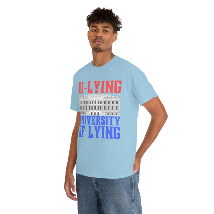 University of Lying Unisex Heavy Cotton Tee