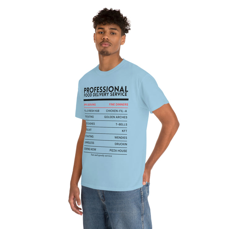 Professional Food Delivery Service Unisex Heavy Cotton T-shirt