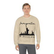 Immigration The American way unisex Heavy Blend™ Crewneck Sweatshirt