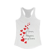 Amor Pellizcame que yo te amo Women's Ideal Racerback Tank