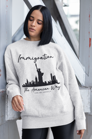 Immigration The American way unisex Heavy Blend™ Crewneck Sweatshirt