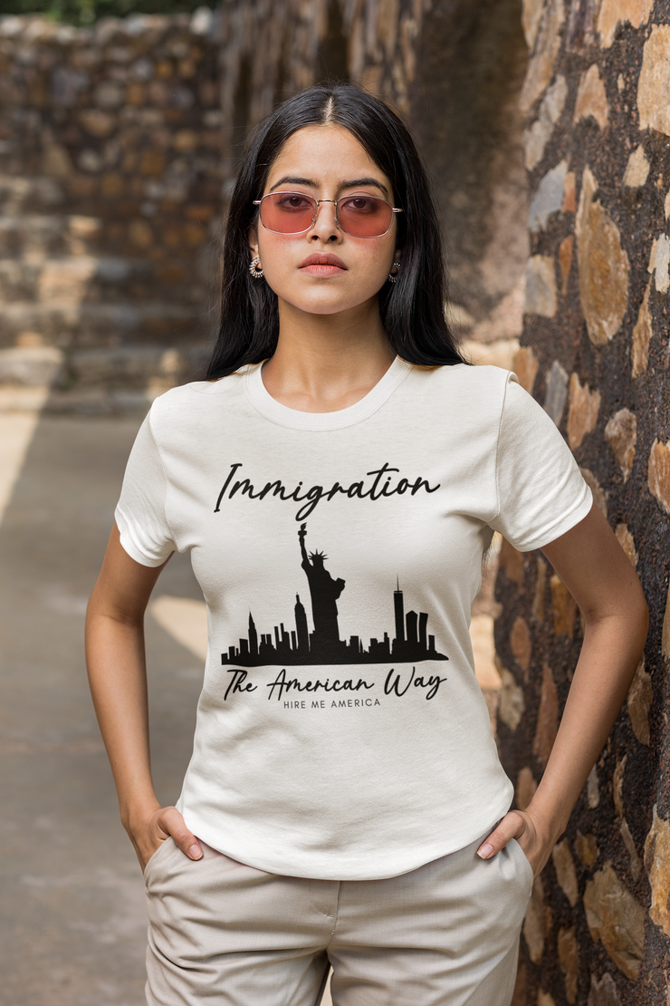 Immigration the American way Unisex Softstyle T-Shirt