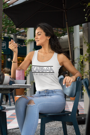 Karma what goes around comes around women's Ideal Racerback Tank