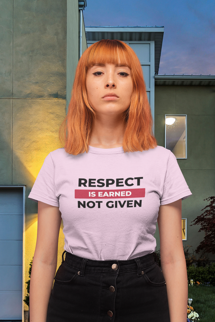 Respect is earned not given unisex Jersey Short Sleeve Tee