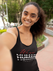 We are human women's Ideal Racerback Tank