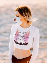 You're a fan Recycled long-sleeve crop top