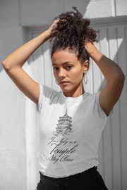 Your body is a temple stay clean women's Softstyle Tee