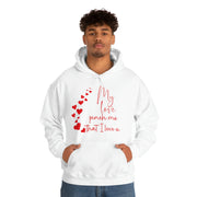 My love pinch me that I love u unisex Heavy Blend™ Hooded Sweatshirt