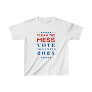 Clean the mess Vote DeSantis 2024 kids Heavy Cotton™ Tee