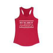 Into the arms of America women's Ideal Racerback Tank